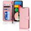 [Wallet Case] Protective Cover with Cash & Card Holder, Stand and Wrist Strap For Google Pixel 4a 5G