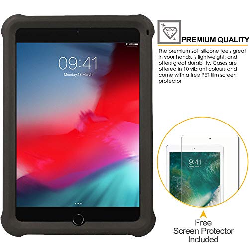 [Bumper Case] Shockproof Soft Easy Grip Case for Apple iPad Mini 5 2019, iPad Mini 4