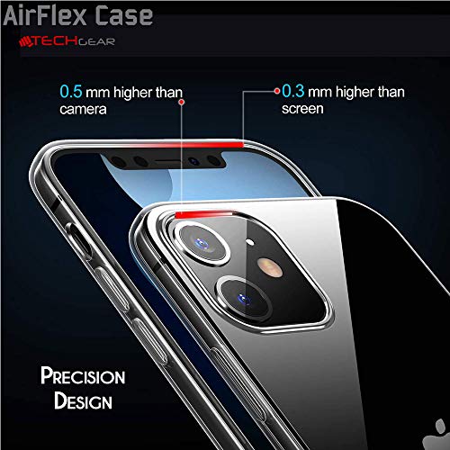 [AirFlex Case] Crystal Clear Slim & Light, Protective,  Soft Gel Cover for iPhone 12, iPhone 12 Pro