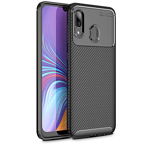 [CarbonFlex Case] Premium Shockproof Soft Slim Cover with Carbon Fibre Effect For Samsung  Galaxy A40