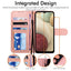[Wallet Case] Protective Cover with Cash & Card Holder, Stand and Wrist Strap For Samsung Galaxy A12
