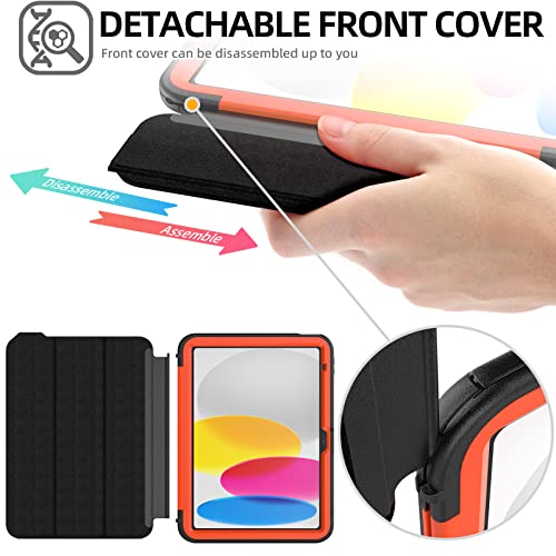 [D-FENCE Case] Tough & Rugged Smart Case For Apple iPad 11th & 10th Generation, iPad 2025 / 2022