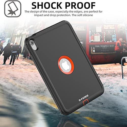 [D-FENCE Case] Tough & Rugged Smart Case For Apple iPad 11th & 10th Generation, iPad 2025 / 2022