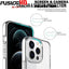 [Fusion HD Case] Shockproof Fused Gel Bumper & Hard Back Slim Clear Cover for iPhone 13