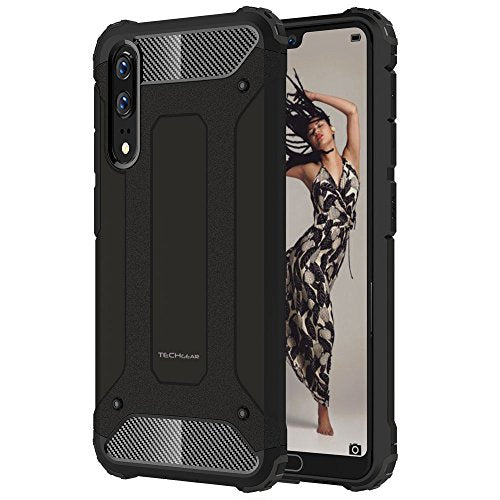 [Tough Armoured Case] ShockProof Dual-Layer Protective Heavy Duty Cover for Huawei P20
