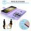[Leather Wallet Case] Genuine Leather [RFID Blocking] Magnetic Flip Case with Card & Slots and Stand For Samsung Galaxy S23 Ultra