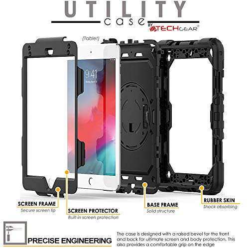 [UTILITY Case] Full Body Shockproof Case with Stand, Hand & Shoulder Strap for Apple iPad Mini 5 / iPad Mini 4