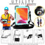 [UTILITY Case] Full Body Shockproof Case with Stand, Hand & Shoulder Strap for Apple iPad 10.2" 2021 - 2019 [9th/8th/7th Generation]