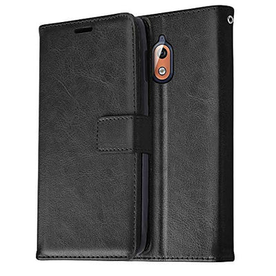 [Wallet Case] Protective Cover with Cash & Card Holder, Stand and Wrist Strap For Nokia 3.1