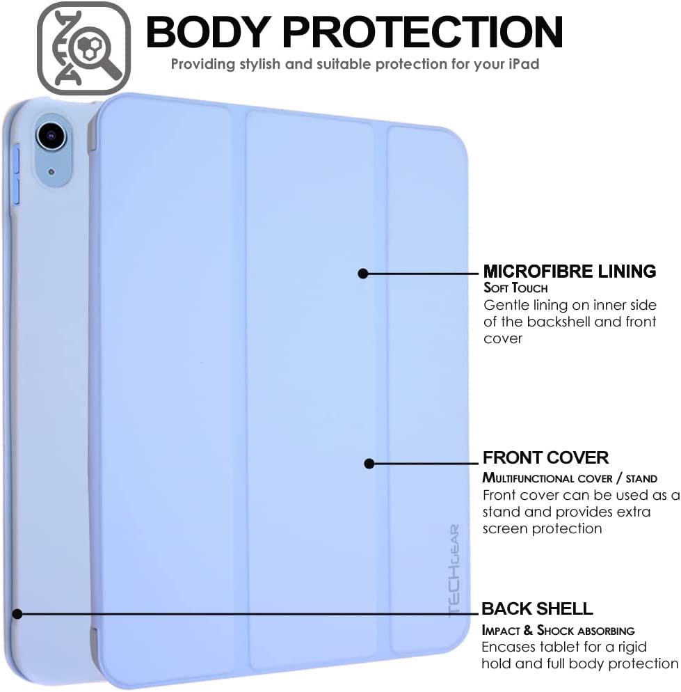 [Smart Case] Slim Stand Cover with Auto Sleep/Wake for Apple iPad 11th & 10th Generation, iPad 2025 / 2022