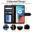 [Wallet Case] Protective Cover with Cash & Card Holder, Stand and Wrist Strap For Motorola Moto E7