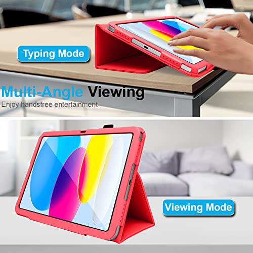 [Folio Case] Smart Cover Stand with Auto Sleep/Wake & Hand Strap For Apple iPad 11th & 10th Generation, iPad 2025 / 2022