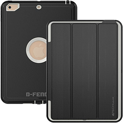 [D-FENCE Case] Tough & Rugged Smart Case For Apple iPad 9.7" (2018 / 2017)