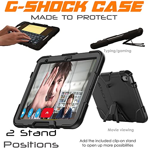 [G-SHOCK Case] Heavy Duty Long Survival Screen Protector Case for Apple iPad 11th & 10th Generation, iPad 2025 / 2022