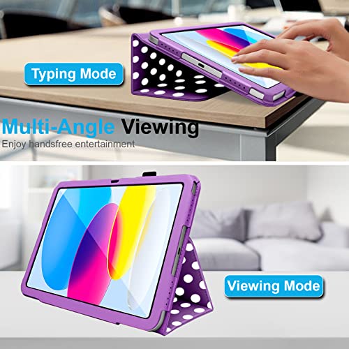 [Folio Case] Smart Cover Stand with Auto Sleep/Wake & Hand Strap For Apple iPad 11th & 10th Generation, iPad 2025 / 2022