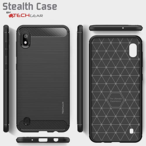 [Stealth Case] Samsung Galaxy A10 Soft Protective Slim Cover with Carbon Fibre Detailing