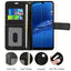 [Wallet Case] Protective Cover with Cash & Card Holder, Stand and Wrist Strap For Motorola Moto G8 Power Lite