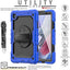 [UTILITY Case] Full Body Shockproof Case with Stand, Hand & Shoulder Strap for Samsung Galaxy Tab A7 Lite 8.7" (SM-T220 / SM-T225)