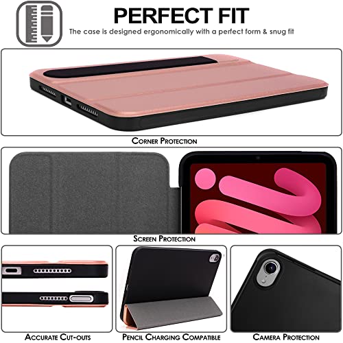 [Smart Case] Slim Stand Cover with Auto Sleep/Wake for Apple iPad Mini 7 / Mini 6 8.3" [7th / 6th Generation]