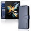 [Leather Wallet Case] Protective Cover with Cash & Card Holder, Stand and Wrist Strap For Samsung Galaxy Z Fold 4