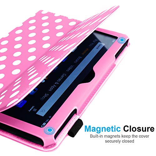 [Folio Case] Smart Cover Stand with Auto Sleep/Wake & Hand Strap For Amazon Fire HD 8" / HD 8" Plus (2024, 2022 & 2020 / 14th, 12th & 10th Generation)