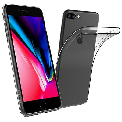 [AirFlex Case] Crystal Clear Slim & Light, Protective,  Soft Gel Cover for iPhone 8 Plus / iPhone 7 Plus