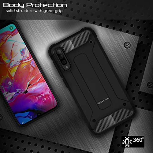 [Tough Armoured Case] ShockProof Dual-Layer Protective Heavy Duty Cover for Samsung Galaxy A70