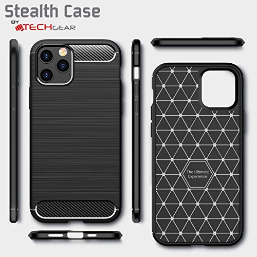 [Stealth Case] iPhone 12 Mini Soft Protective Slim Cover with Carbon Fibre Detailing