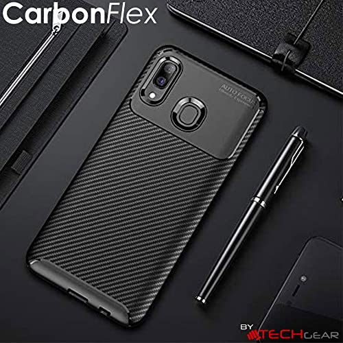 [CarbonFlex Case] Premium Shockproof Soft Slim Cover with Carbon Fibre Effect For Samsung  Galaxy A40