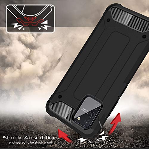 [Tough Armoured Case] ShockProof Dual-Layer Protective Heavy Duty Cover for Samsung Galaxy S10 Lite