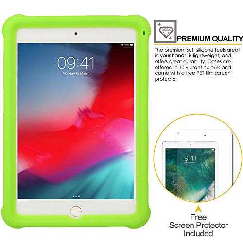 [Bumper Case] Shockproof Soft Easy Grip Case for Apple iPad Mini 5 2019, iPad Mini 4