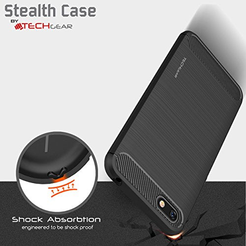 [Stealth Case] Honor 7s Soft Protective Slim Cover with Carbon Fibre Detailing