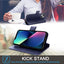 [Leather Wallet Case] Genuine Leather [RFID Blocking] Magnetic Flip Case with Card & Slots and Stand For iPhone 14 Plus