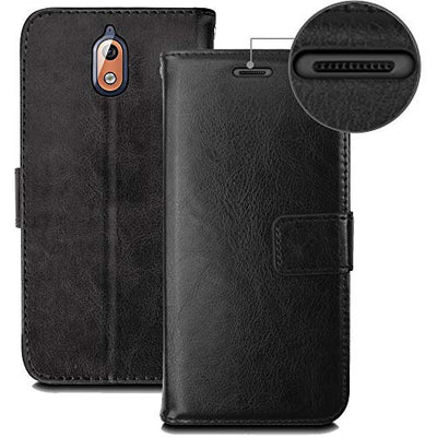 [Wallet Case] Protective Cover with Cash & Card Holder, Stand and Wrist Strap For Nokia 3.1