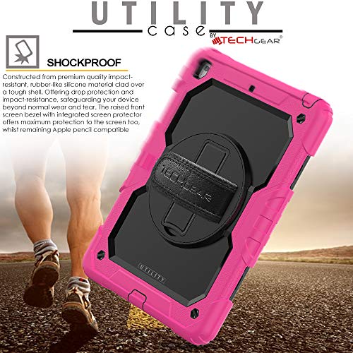 [UTILITY Case] Full Body Shockproof Case with Stand, Hand & Shoulder Strap for Apple iPad 10.2" 2021 - 2019 [9th/8th/7th Generation]