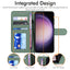 [Wallet Case] Protective Cover with Cash & Card Holder, Stand and Wrist Strap For Samsung Galaxy S23 Plus