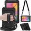[UTILITY Case] Full Body Shockproof Case with Stand, Hand & Shoulder Strap for Samsung Galaxy Tab A 8.0 2019 (SM-T290 / SM-T295)
