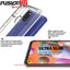 [Fusion HD Case] Shockproof Fused Gel Bumper & Hard Back Slim Clear Cover for Samsung Galaxy A21s
