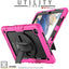[UTILITY Case] Full Body Shockproof Case with Stand, Hand & Shoulder Strap for Samsung Galaxy Tab A8 10.5" (SM-X200 / SM-X205)