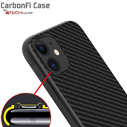 [CarbonFi Case] Flexible Shockproof  Slim Fit Case Cover with Carbon Fibre Detailing for iPhone 12