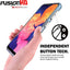[Fusion HD Case] Shockproof Fused Gel Bumper & Hard Back Slim Clear Cover for Samsung Galaxy A20e