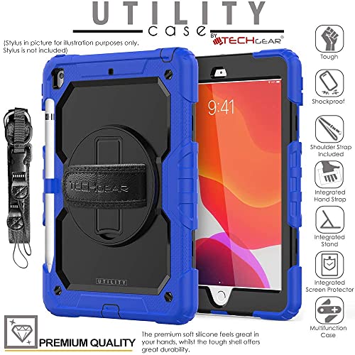 [UTILITY Case] Full Body Shockproof Case with Stand, Hand & Shoulder Strap for Apple iPad 10.2" 2021 - 2019 [9th/8th/7th Generation]