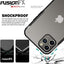 [Fusion FX Case] Slim & Light Tough Fused Gel Bumper & Hard Back Matte Case for iPhone 12 Mini