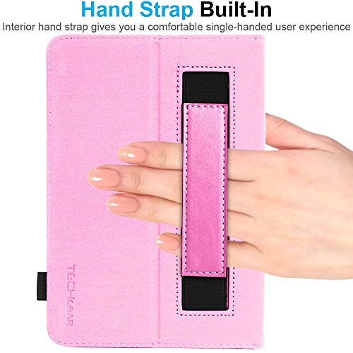 [Folio Case] Smart Cover Stand with Auto Sleep/Wake & Hand Strap For Amazon Fire HD 8" / HD 8" Plus (2024, 2022 & 2020 / 14th, 12th & 10th Generation)