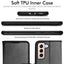 [Wallet Case] Protective Cover with Cash & Card Holder, Stand and Wrist Strap For Samsung Galaxy S22 Plus