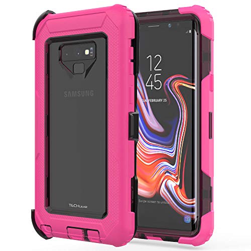 [Contender Case] Samsung Galaxy Note 9 Heavy Duty Case with Built-in Screen Protector, 360 [Full Body] Protective Cover with Kick Stand