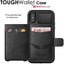 Tough Armoured Wallet 360 ShockProof Case with Card Slots & Stand for Apple iPhone XS Max