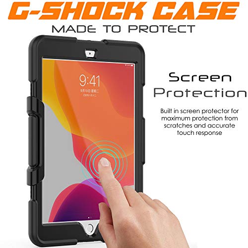 [G-SHOCK Case] Heavy Duty Long Survival Screen Protector Case for iPad 10.2" 2021, 2020, 2019 [9th/8th/7th Generation]