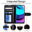 [Wallet Case] Protective Cover with Cash & Card Holder, Stand and Wrist Strap For Motorola Moto E20 / E30