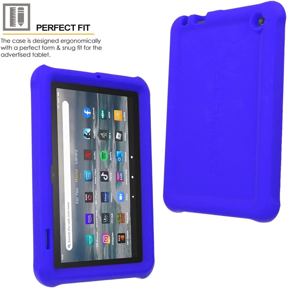[Bumper Case] Shockproof Soft Easy Grip Case for Amazon Fire 7" (2022 / 12th Generation)